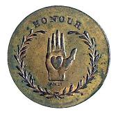 18th Century, Middlesex, Middlesex, T. Spence, Halfpenny, bust of Spence, rev. heart and hand (DH 682). Extremely...
