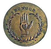 18th Century, Middlesex, Middlesex, T. Spence, Halfpenny, bust of Spence, rev. heart and hand (DH 682). Extremely...