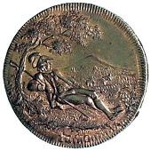 18th Century, Middlesex, Middlesex, T. Spence, Halfpenny, similar, rev. shepherd (DH 749). Brilliant and practically...