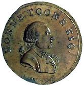 18th Century, Middlesex, Middlesex, T. Spence, Halfpenny, similar, rev. bust of Horne Tooke right (DH 841)....