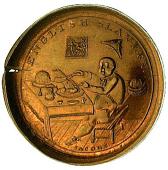 18th Century, Middlesex, Middlesex, W. Williams, Prattent’s mule Halfpenny, 1795, crowned arms, rev. fat man at...