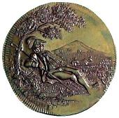 18th Century, Northumberland, Northumberland, Newcastle, J. Spence, Halfpenny, similar, rev. shepherd (DH 22). Good...