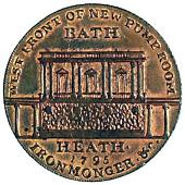 18th Century, Somerset, Somerset, Bath, F. Heath, Halfpenny, 1795; M. Lambe, Halfpenny, 1794 (DH 40, 50c) [2]. Good...