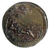 18th Century, Worcestershire, Worcestershire, Dudley, Spence’s mule Halfpenny, view of Dudley Castle, rev....