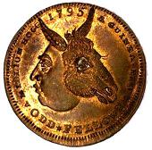 18th Century, Worcestershire, Worcestershire, Dudley, Spence’s mule Halfpenny, similar, rev. Odd Fellows (DH 17)....