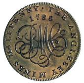 18th Century, Wales, Anglesey, Trysclwyn, Parys Mine Co, Halfpenny, 1788, similar (DH 296). Has been lightly...