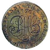 18th Century, Wales, Anglesey, Trysclwyn, Parys Mine Co, Pattern Halfpenny, 1790, by J. Westwood, similar (DH 384)....