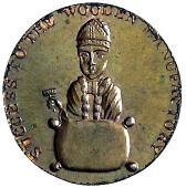 18th Century, Wales, Anglesey, Trysclwyn, Parys Mine Co, Skidmore’s mule Halfpenny, cypher, rev. Bishop Blaize (DH...