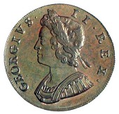 George II (1727-1760), Halfpenny, 1731 (BMC 840; S 3717). Two tiny verdigris spots on globe, otherwise extremely...