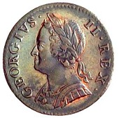 George II (1727-1760), Farthing, 1754 (BMC 892; S 3722). About extremely fine, attractively patinated (£40-60)