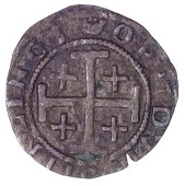 Mary (1542-1567), Bawbee, Stirling, class I, mm. crown on rev. only, 1.40g/7h (B 77, fig. 861; S 5434). About very...