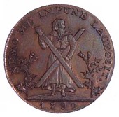 Edinburgh, Westwood’s Farthing, 1792, St Andrew with cross, rev. arms, edge grained (DH 64). Extremely fine with...