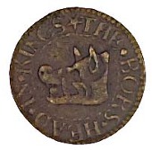 17th Century Tokens, King Street [Westminster], T.I.C. the trvmpet, Farthing, 0.98g/6h (BW. 1594); C.M.D. the bell...