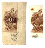 17th Century Tokens, Ratcliff Highway [Wapping], John Clarke, Farthing, 0.78g/12h (D 2344A); Robert Stranke,...