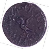 17th Century Tokens, St George’s Church [Blackman Street], John Dickinson, pewter Farthing, 1650, 2.30g/12h (D...