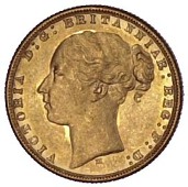 Victoria (1837-1901), Young Head, Sovereign,1876m, St. George rev. (M 98; S 3857). Extremely fine or better (£120-150)
