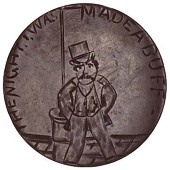Miscellaneous, Engraved and countermarked tokens, checks, etc, in silver (3), base metal (11); forgeries,...