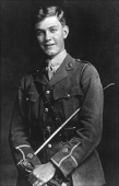 Second Lieutenant Ernest Walter Winton, 2nd Siege Battery, Royal Garrison Artillery, killed in action while taking...