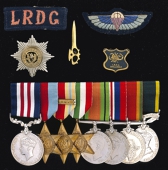 An extremely rare Long Range Desert Group M.M. awarded to Sergeant J. M. ‘Tobruk’ Lowenthal, Union Defence...