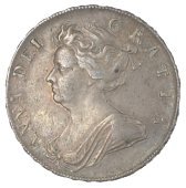 Anne (1702-1714), Halfcrown, 1705, edge qvinto, rev. plumes in angles (ESC 571; S 3581). Very fine, rare (£200-250)
