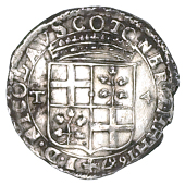 Malta, Four Tari, 1667, 10.44g/12h (RS 6; KM. 102). Edge ragged at 3 o’clock, otherwise about very fine, the date...