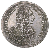 Malta, Two Scudi, 1724, no inner circles, 29.53g/12h (RS 54, and pl.xlviii, 4, same dies; Dav. 1595; KM. 187). Minor...