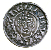Class I, London, Alain, alein·on·lvnd, seriffed x, double half moon es and c, reversed n on obv., dies 7/10,...