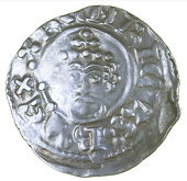 Class I, London, Fil Aimer, fil aimer·on·lvn, double half moon es and cs on obv., dies 9/18, 1.49g/10h (SCBI 25)....