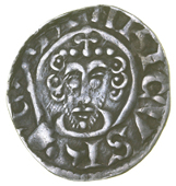 Class V, Winchester, Adam, adam·on·win, curls 3/3, pellets 3/3, 1.18g/6h (SCBI 1596). Scratched on obverse rim...