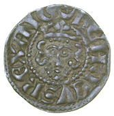 Class Ib, London, mm. star and crescent, henricvs rex ang, rev. lie terci·lon, 1.40g/9h (N 984; S 1359). Nearly...
