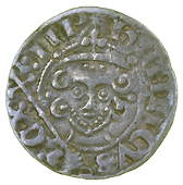 Class IVa, London, Henri, henri on lvnde, 1.29g/3h (N 989; S 1365). Surfaces slightly pitted, otherwise very fine,...