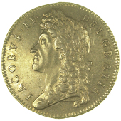 James II (1685-1688), Five-Guineas, 1687, edge tertio (MCE 117; S 3397A). Obverse rims scratched at 2 and 10...