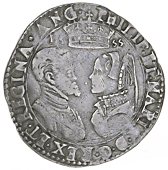Philip and Mary (1554-1558), Shilling, 1555, English titles, 6.09g/5h (N 1968; S 2501). Some hairline scratches on...