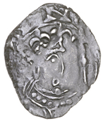 David I (1124-1153), Period D, Sterling, uncertain mint, bust right with sceptre, blundered legends, vdnov, rev. ...
