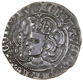 Robert II (1371-1390), Halfgroat, Perth, mm. cross pattée, star on sceptre handle, trefoils in spandrels, reads...