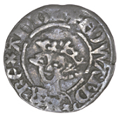 Anglo-Gallic, Edward III (1327-1377)
Richard II (1377-1399), Demi-Sterling, saltire after edward, 0.61g/6h (E 57...