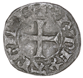 Anglo-Gallic, Edward III (1327-1377)
Richard II (1377-1399), Obole au léopard, fourth type, g below leopard,...