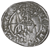 Anglo-Gallic, Richard II (1377-1399), Hardi d’argent, leopard in first angle of rev., 0.92g/9h (E 228 [Sale, lot...