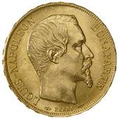 France, Napoleon III (1852-70), 20 Francs, 1852a (VG 1060; KM. 774; F 568). Minor obverse bagmarks, good extremely...