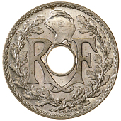 France, Third Republic (1871-1940), Essai 25 Centimes, 1938, edge plain, 3.95g/6h (VG 381; KM –). Light carbon...