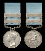 The Second Mahratta War medal to Private John Atkins, 76th Foot

Army of India 1799-1826, 2 clasps, Battle of...