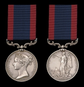 The Sutlej medal to Colour-Sergeant John Whyte, 50th Regiment, mortally wounded at Moodkee

Sutlej 1845-46, for...