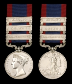 The Sutlej medal to Private Samuel Rose, 31st Regiment, who later drowned

Sutlej 1845-46, for Moodkee 1845, 3...