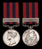 The Persia campaign medal to Major-General Ross Moore, 3rd Bombay Light Cavalry, who was recommended for the...