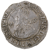 Charles I (1625-1649), Aberystwyth mint, Groat, mm. book, 1.99g/12h (Morr. B-3; SCBI Brooker 771; N 2338; S 2892)....