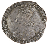 Charles I (1625-1649), Oxford mint, Shilling, 1643, mm. Oxford plume, rev. three Oxford plumes above Declaration,...