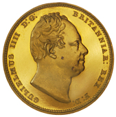 William IV (1830-1837), Proof set, 1831, comprising gold Two Pounds, Sovereign and Half-Sovereign; silver Crown,...