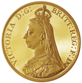 Victoria (1837-1901), Proof set, 1887, comprising gold Five and Two Pounds, Sovereign and Half-Sovereign, silver...