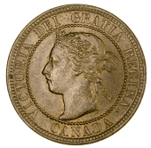 Canada, Victoria, Cents (4), 1859 narrow 9, 1882h, 1893, 1900h (KM. 1, 7) [4]. First about extremely fine, others...