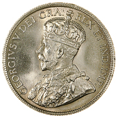 Canada, George V, 50 Cents, 1919 (KM. 25; Belzberg 15501), Trifling bagmarks in centre of reverse, otherwise...